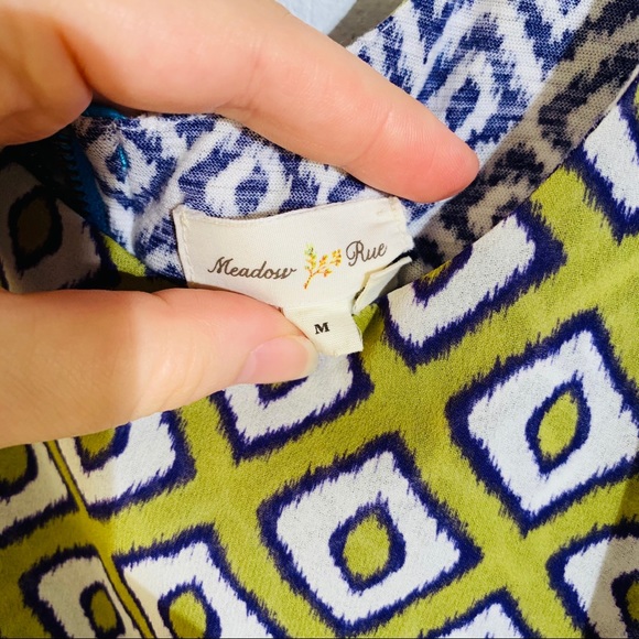 Anthropologie Meadow Rue Throughway Ikat Top - Picture 5 of 9